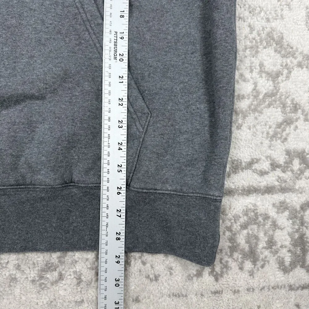 Nike Hoodie Mens Gray Fleece Pullover Small Swoosh Sweatshirt FN3859 Size XL